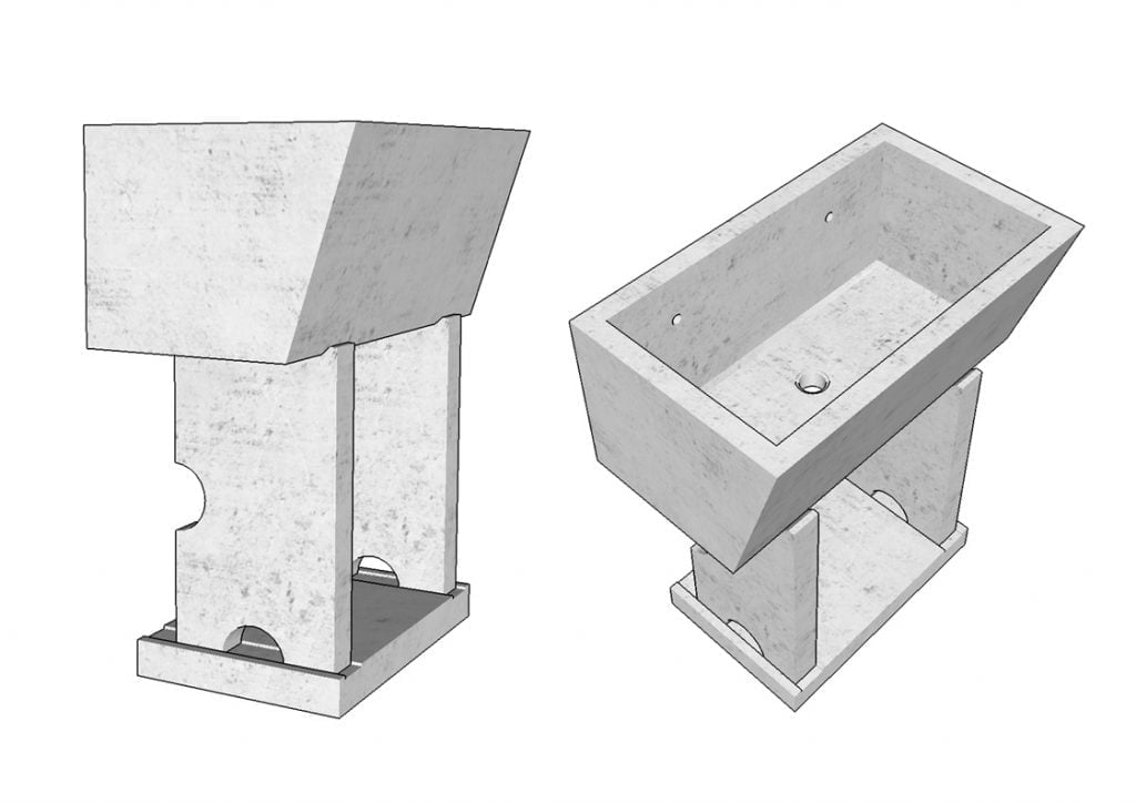 Wash Trough Mobicast Bricks Blocks Pavers Kerbs