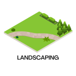 Paving uses Landscaping